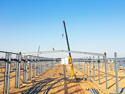  河南礦山｜智能產(chǎn)業(yè)園6號(hào)車間今日上梁大吉！